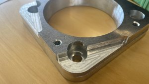 Cale d’adaptation papillon motorisé : de la modélisation 3D à l’usinage CNC en aluminium - miniature 2