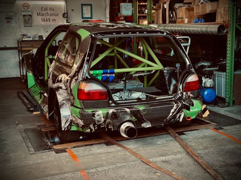 Nissan Sunny GTI sur banc de puissance