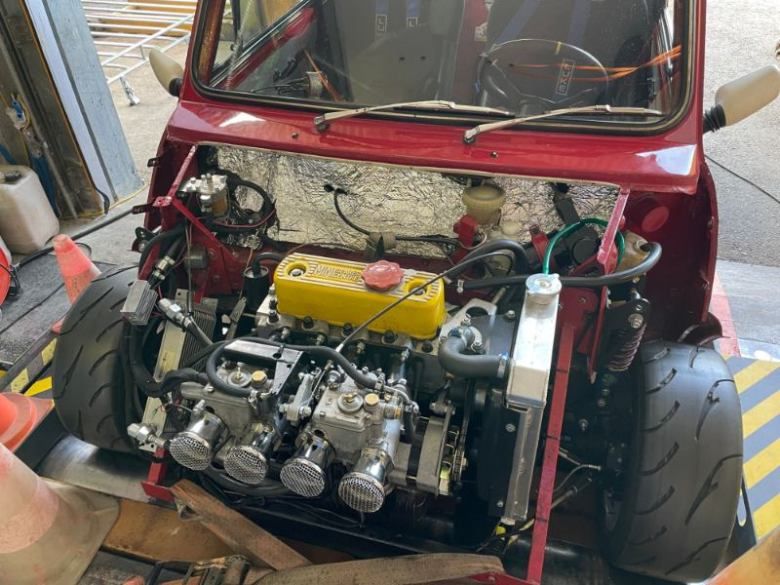 Austin Mini sur banc de puissance