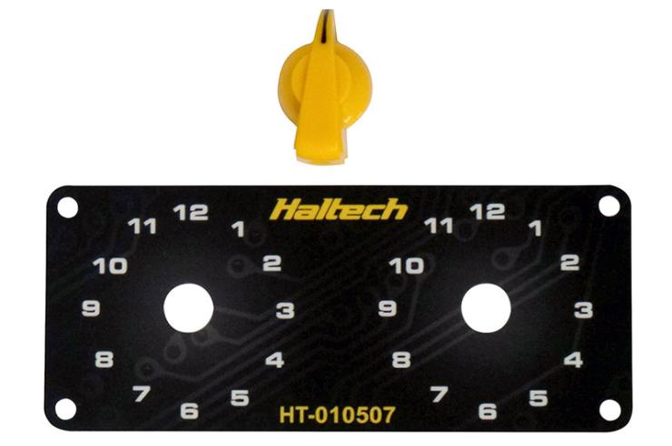 Dual Switch Panel Only - includes Yellow knob – Réf. HT-010507
