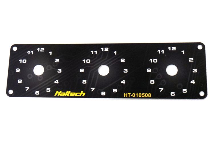 Triple Switch Panel Only - includes Yellow & Red knobs – Réf. HT-010508