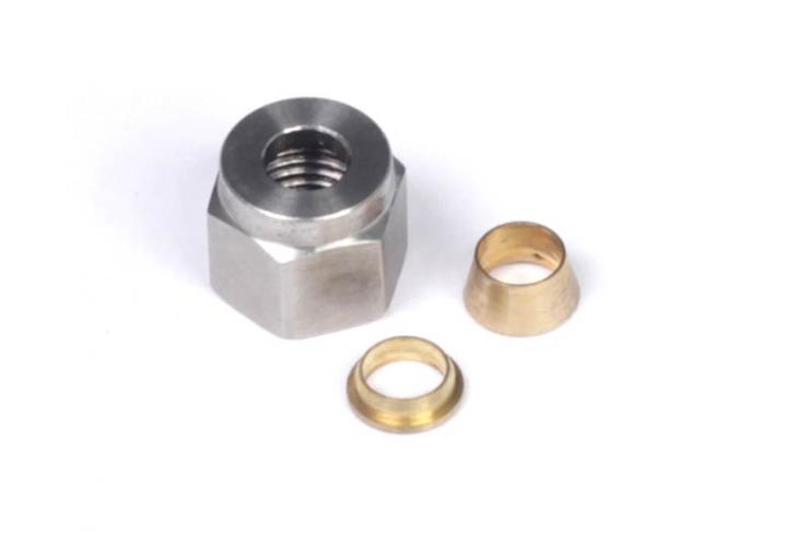 1/4" Nut and Brass Ferrule Only – Réf. HT-010808