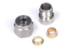 1/4" Stainless Steel Weld-on Kit - inc Nut and Ferrule – photo 2