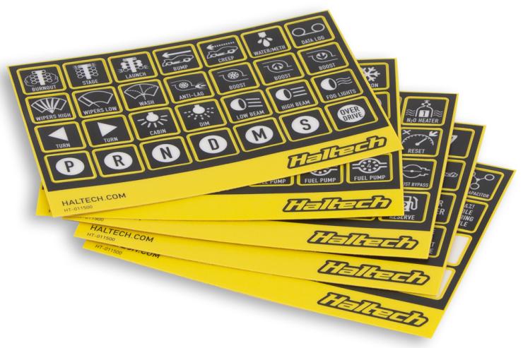 Haltech CAN Keypad Label Set – Réf. HT-011500