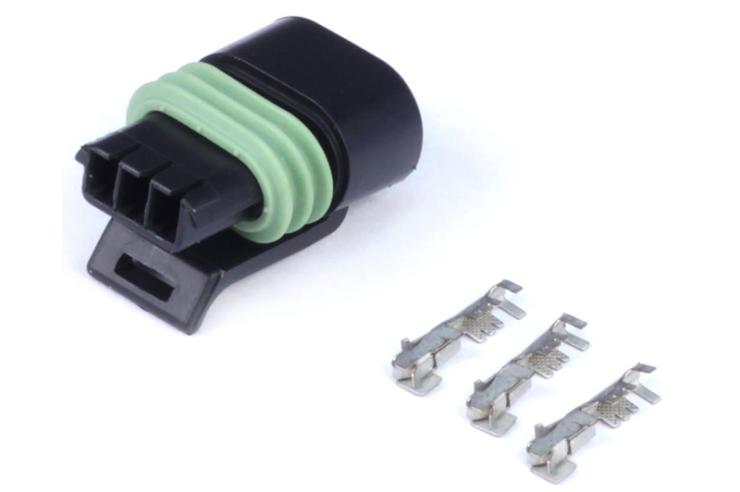 Plug and Pins Only - Delphi 3 Pin Single Row Flat Coil – Réf. HT-030414