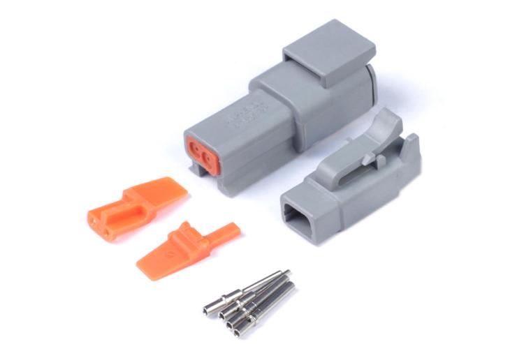 Plug and Pins Only - Matching Set Deutsch DTM-2 Connectors (7.5 Amp) – Réf. HT-031012