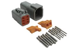 Plug and Pins Only - Matching Set Deutsch DTM-6 Connectors (7.5 Amp) – Réf. HT-031015