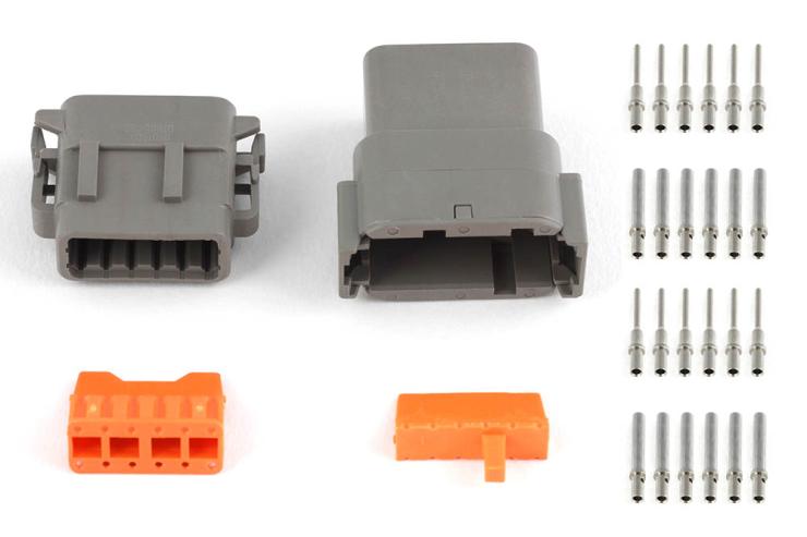 Plug and Pins Only - Matching Set of Deutsch DTM-12 Connectors (7.5 Amp) – Réf. HT-031017