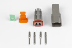 Plug and Pins Only - Matching Set of Deutsch DT-2 Connectors (DT06-2S + DT04-2P) - ( 13 Amp) – Réf. HT-031112