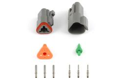 Plug and Pins Only - Matching Set of Deutsch DT-3 Connectors (DT06-3S + DT04-3P) - ( 13 Amp) – Réf. HT-031113