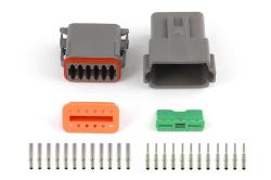Plug and Pins Only - Matching Set of Deutsch DT-12 Connectors (DT06-12S + DT04-12P) - ( 13 Amp) – Réf. HT-031117