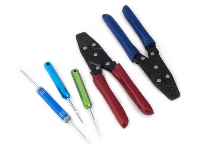 Dual Crimper set - inc 3 pin removal tools – Réf. HT-070300