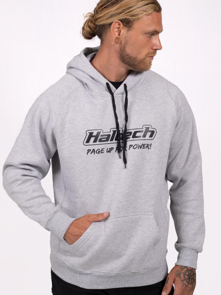 Haltech Classic Hoodie - Grey L Size: Large – Réf. HT-301910GL